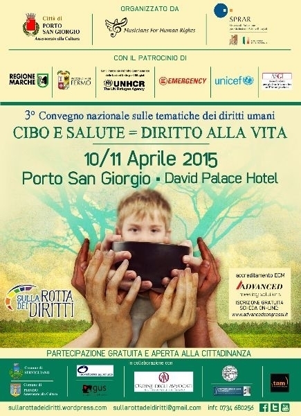 CIBO E SALUTE = DIRITTO ALLA VITA - 10 e 11 APRILE 